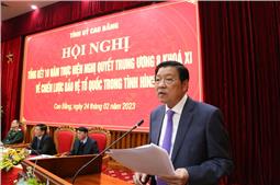 Tỉnh ủy Cao Bằng tổng kết 10 năm thực hiện Nghị quyết Trung ương 8 khóa XI